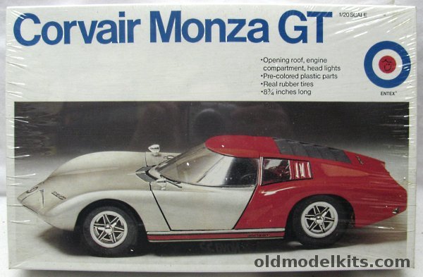Entex 1/20 Corvair Monza GT, 9304 plastic model kit